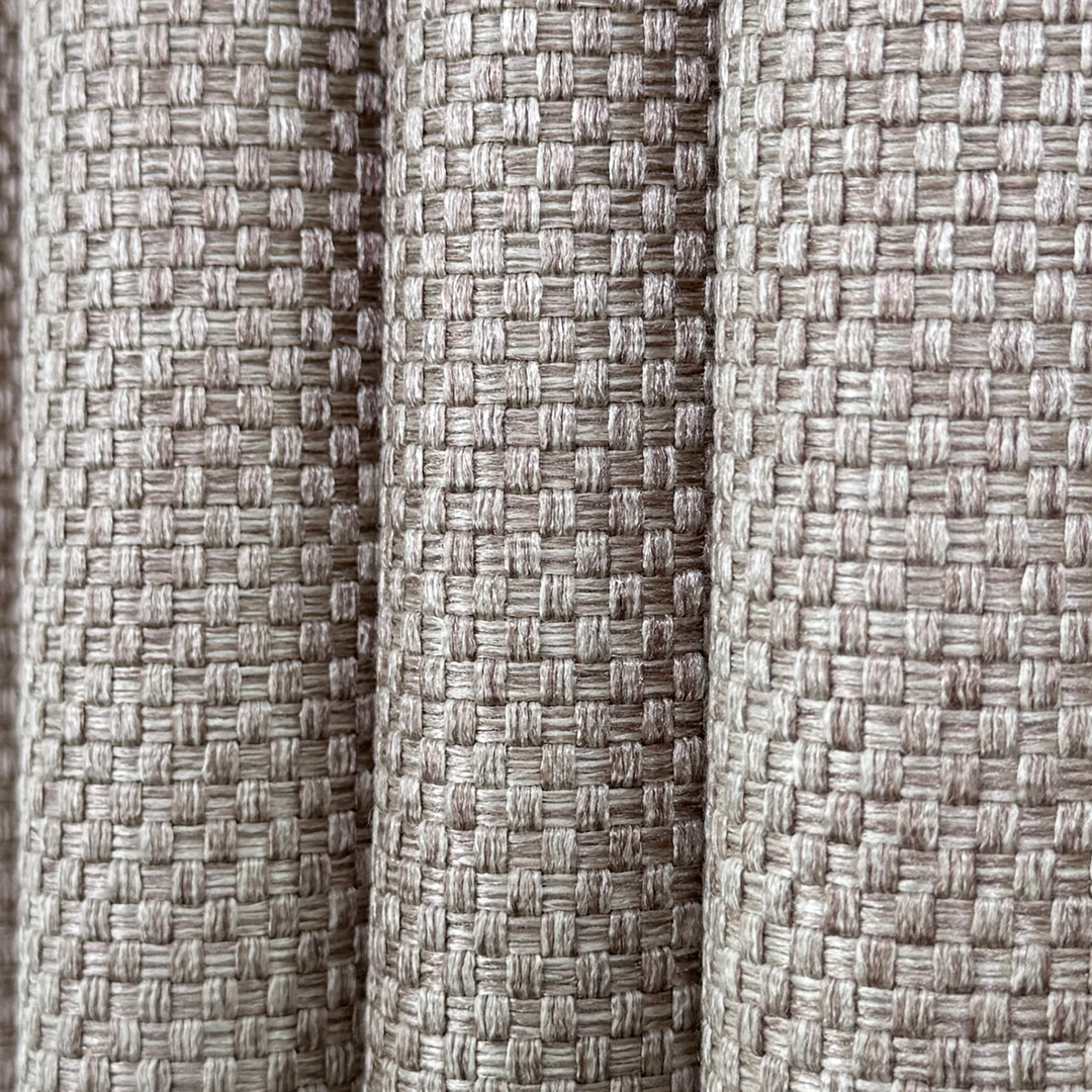 COCONUT BEIGE GRID CURTAIN