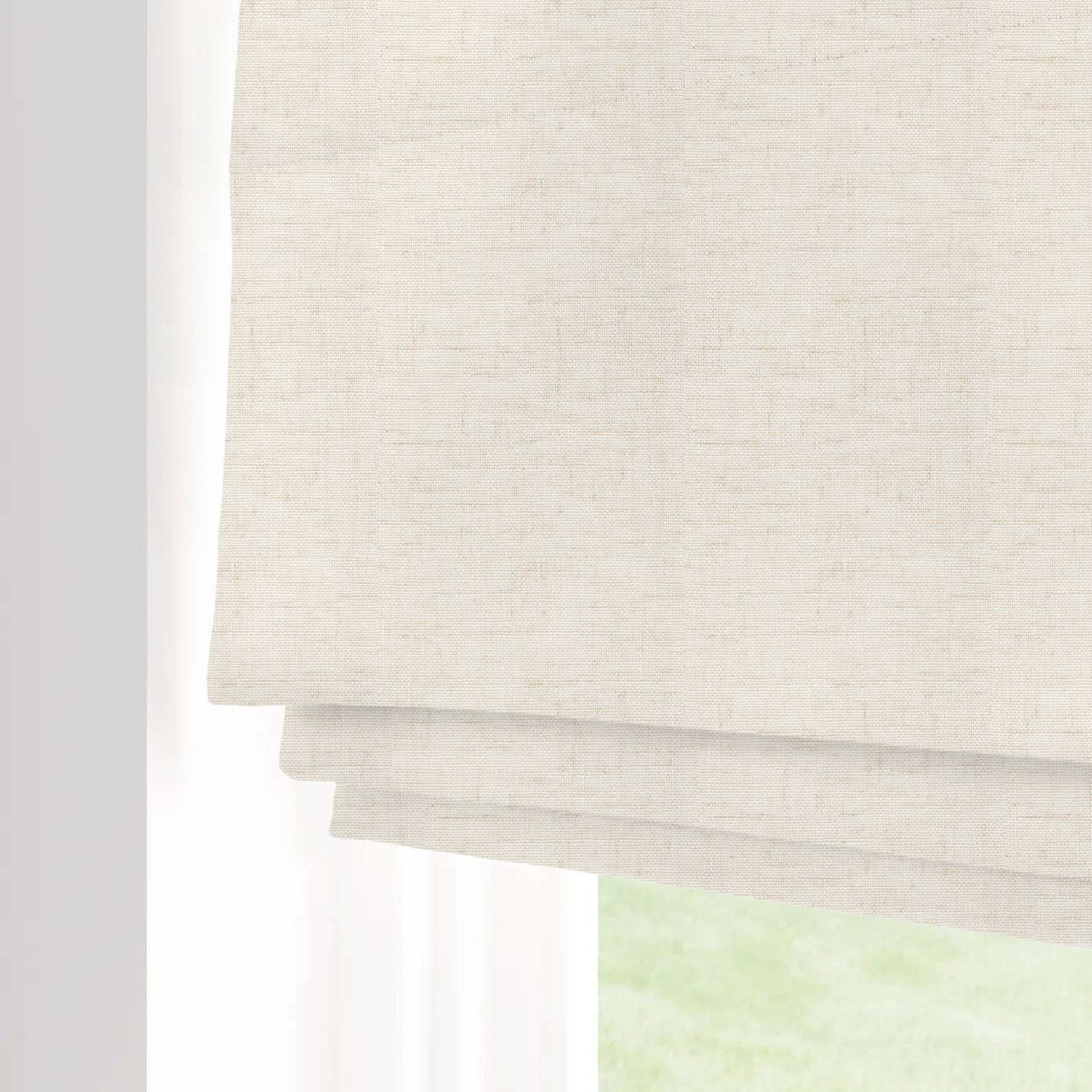 Linen Textured Soft light-filtering Roman Shade