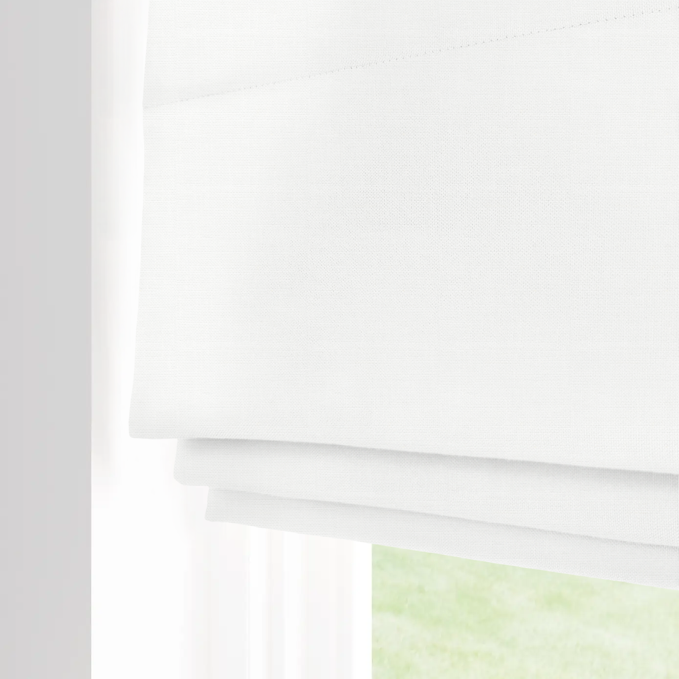 Linen Textured Soft light-filtering Roman Shade