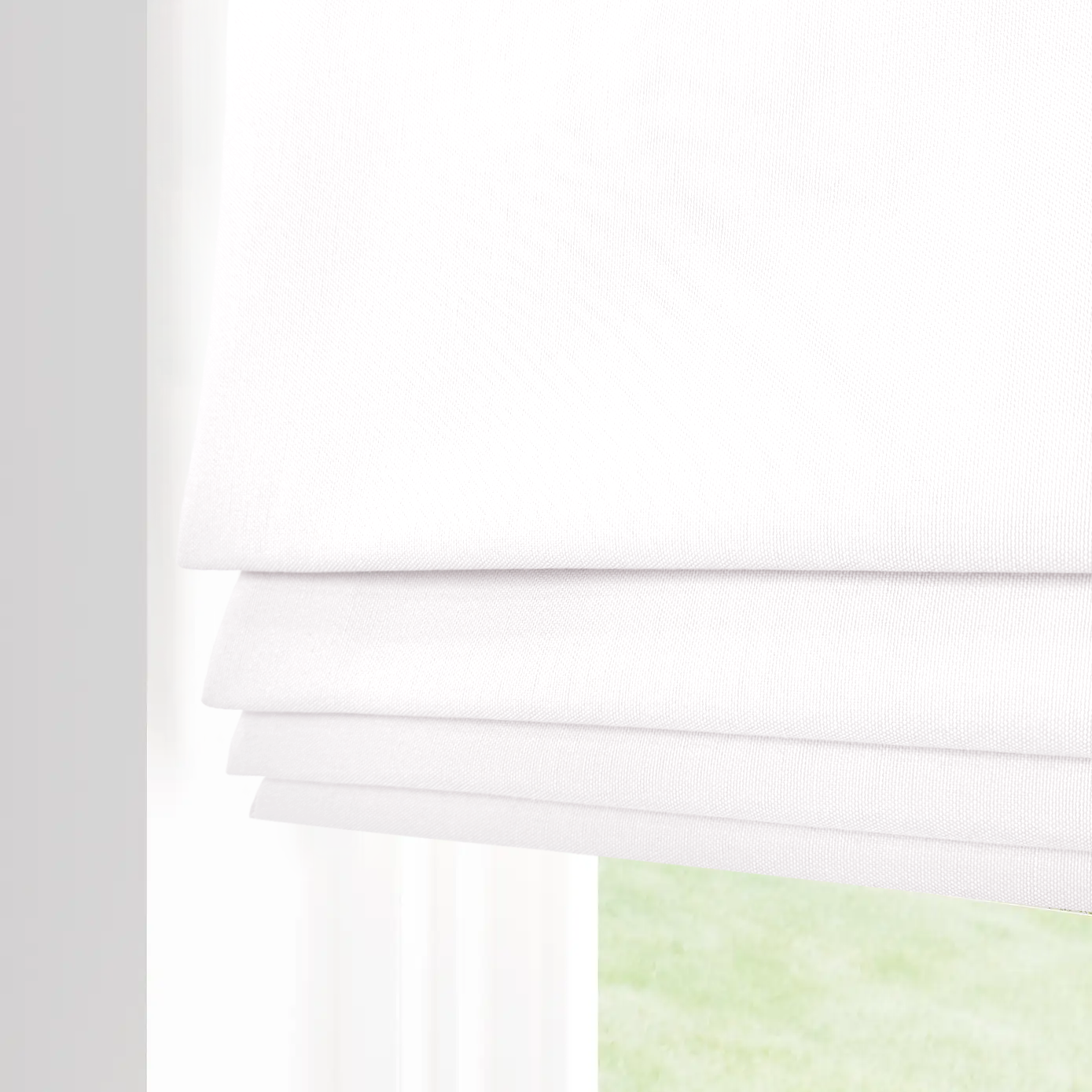 Linen-like Roman Shade