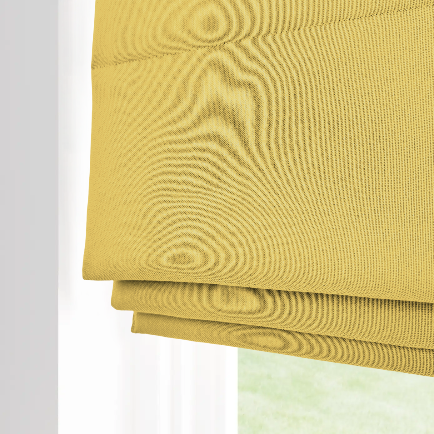 Linen-like Roman Shade