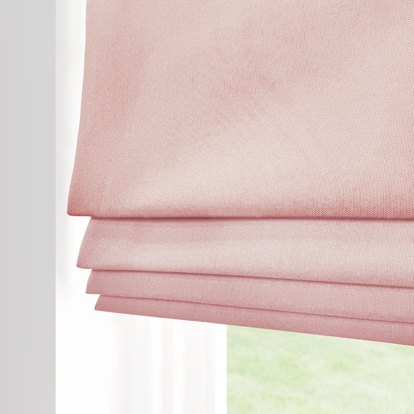 Linen-like Roman Shade