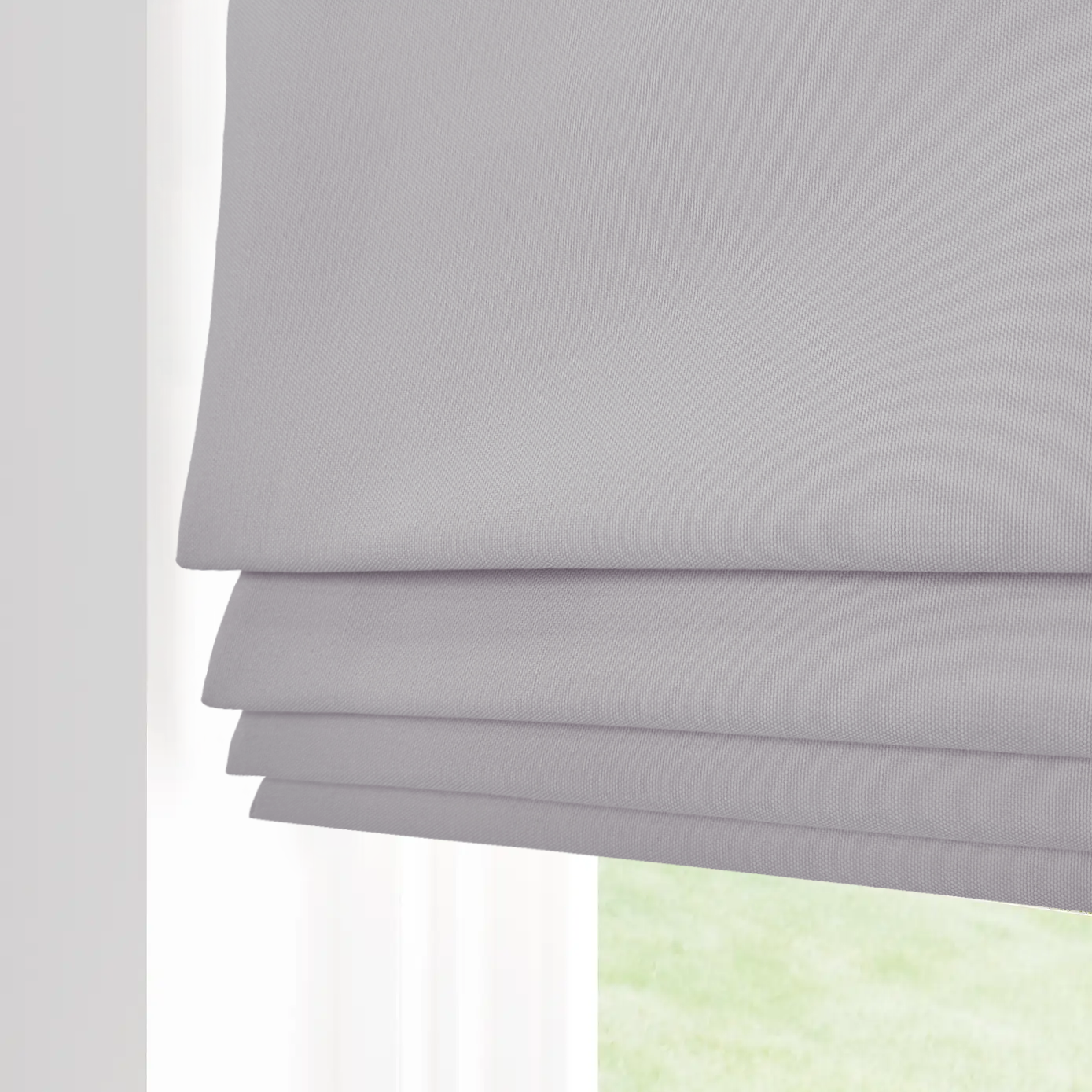 Linen-like Roman Shade