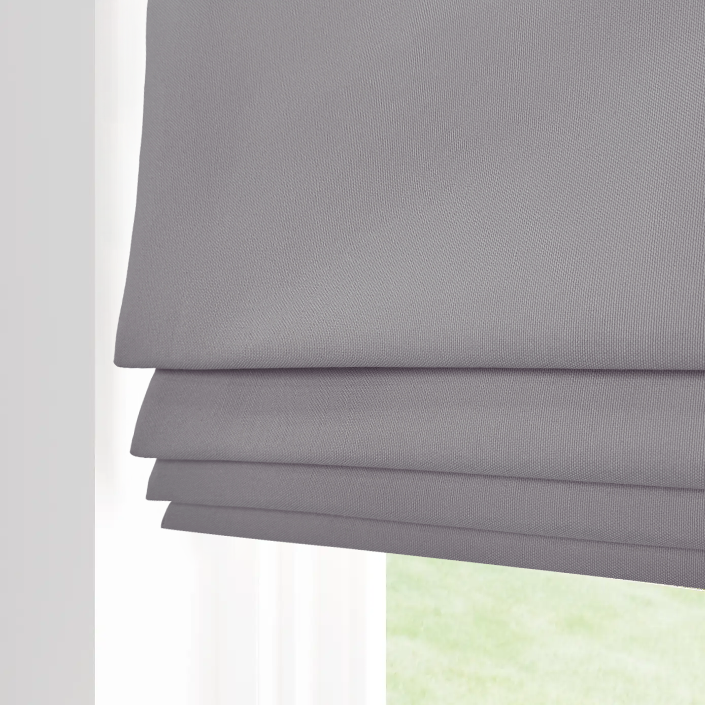 Linen-like Roman Shade