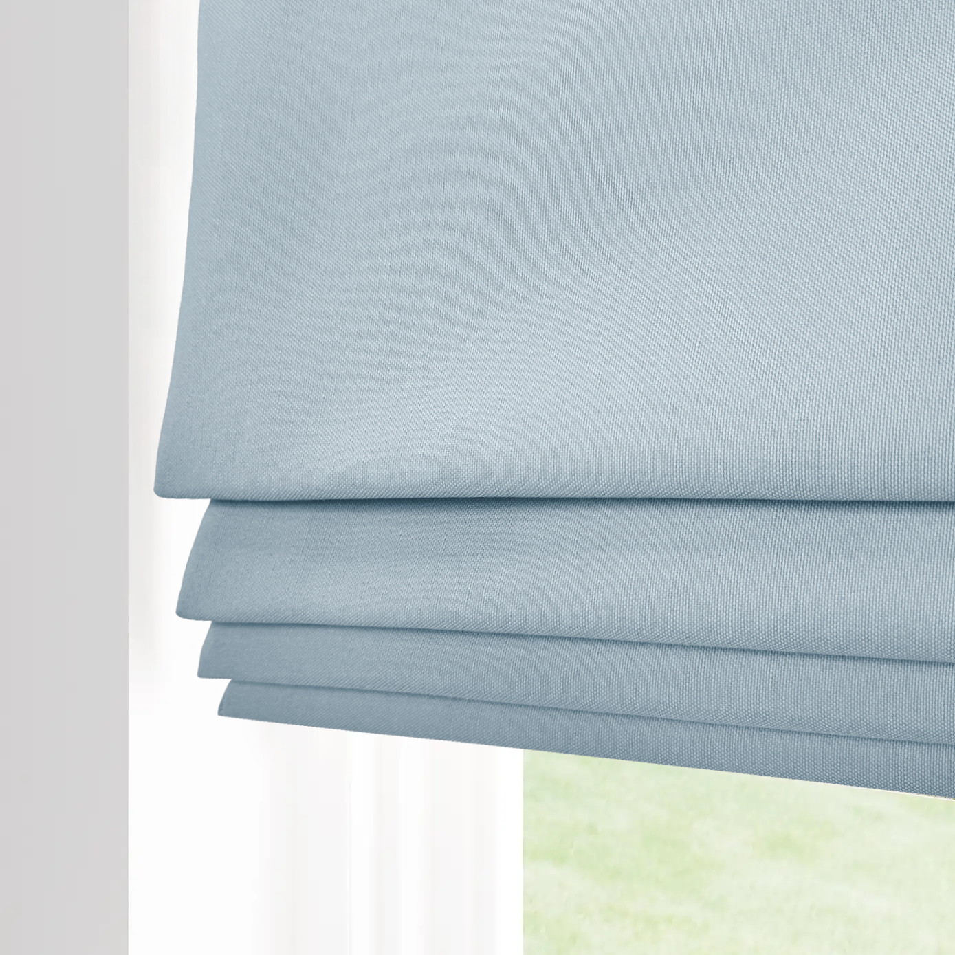 Linen-like Roman Shade