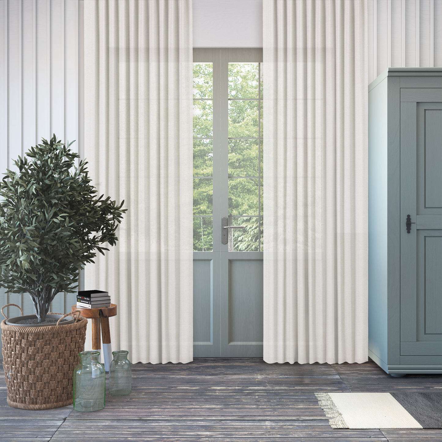 Natural Translucent Voile Sheer