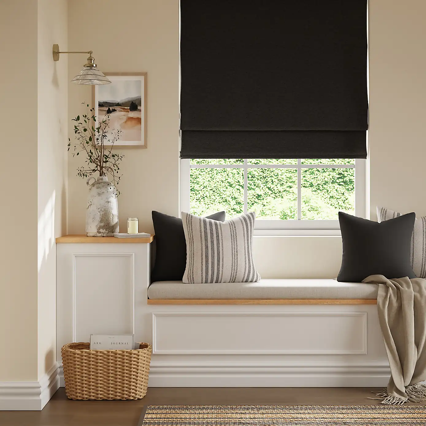 Luna Blackout Roman Shade