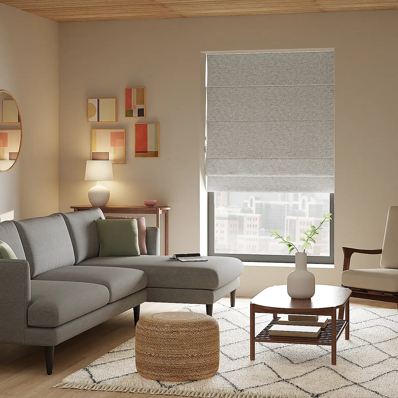 Luna Blackout Roman Shade