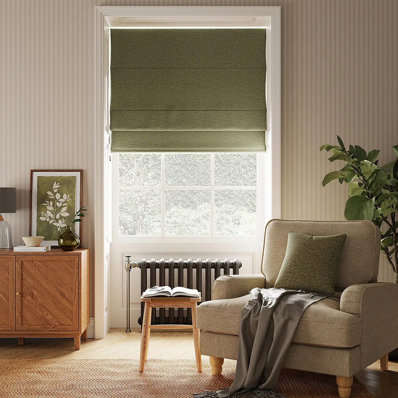 Luna Blackout Roman Shade