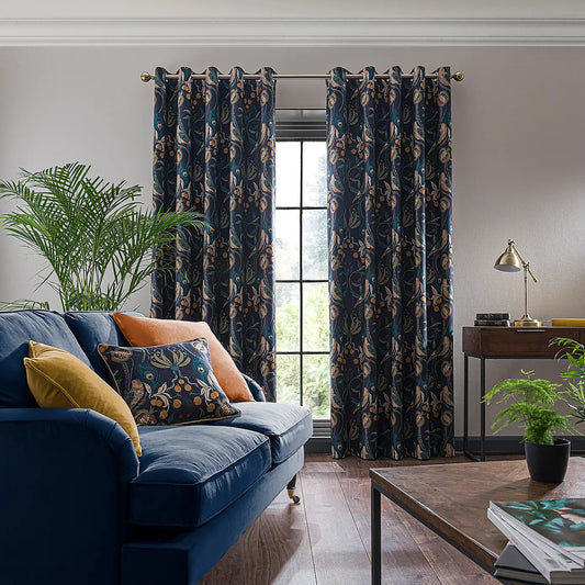 Peacock Print Darkening Curtain