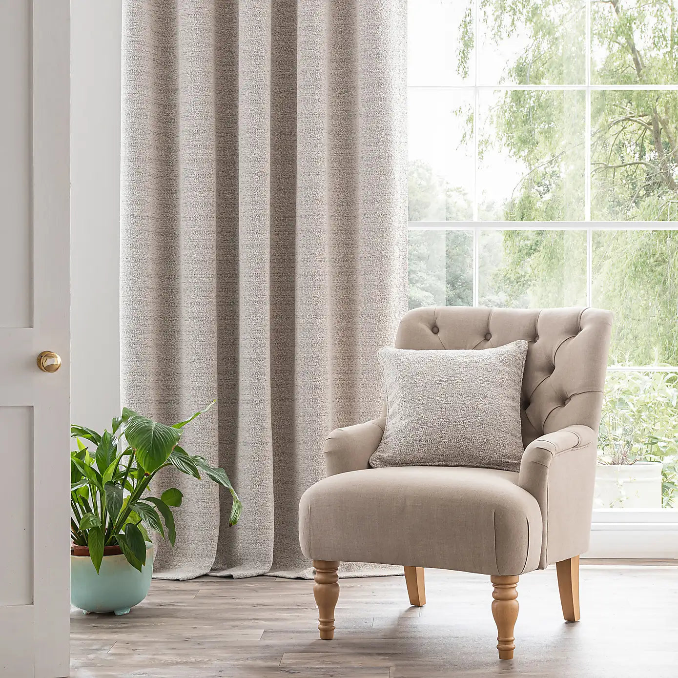 Fashion Yarn Textured Darkening Curtain