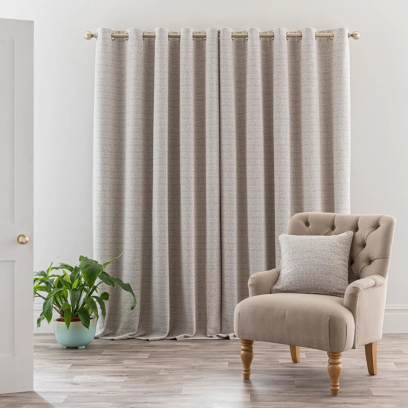 Fashion Yarn Textured Darkening Curtain