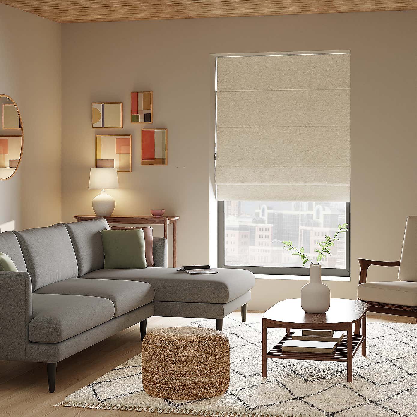 Luna Blackout Roman Shade