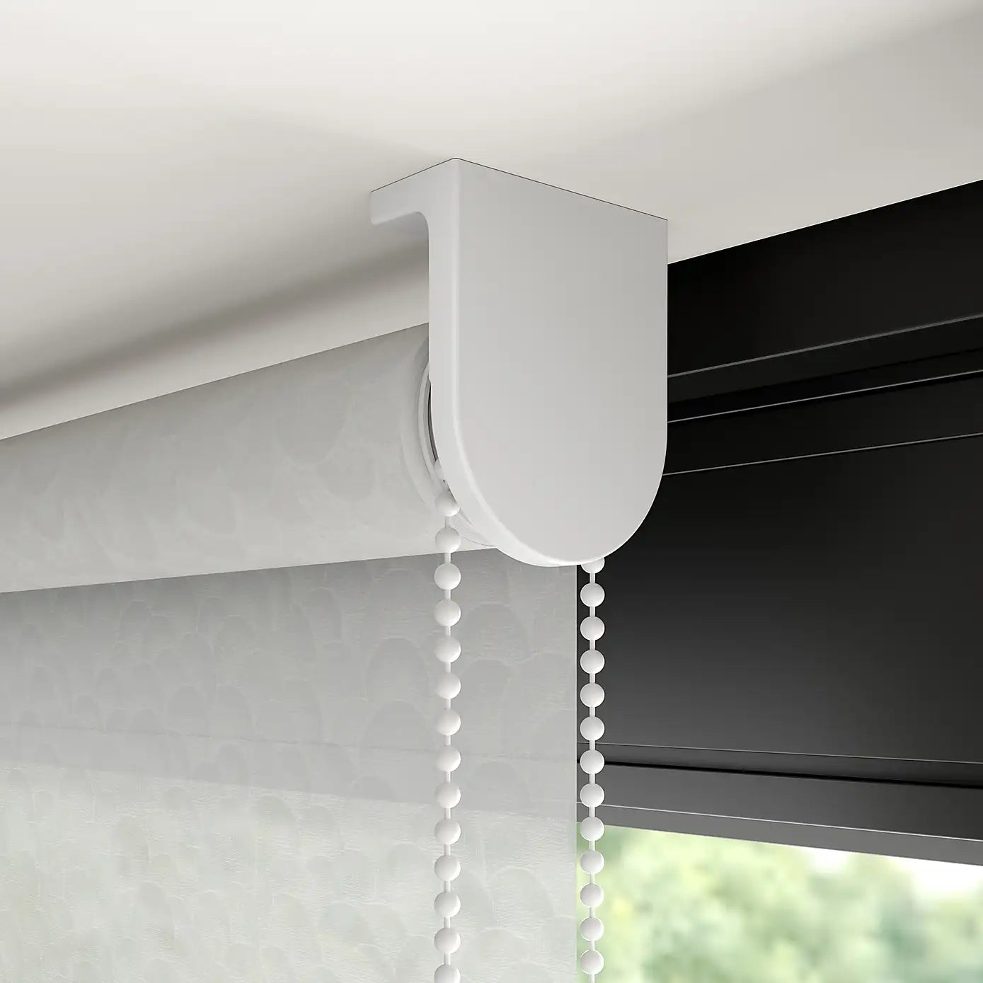 Saltley Scallop Light Filtering Roller Shade