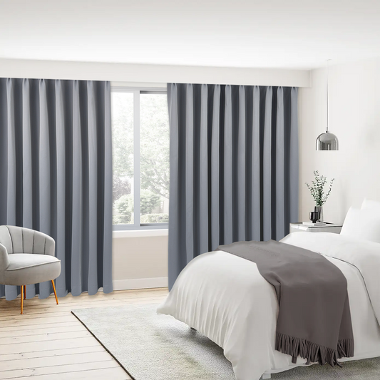 AREL LUXE BLACKOUT CURTAIN IN STONE