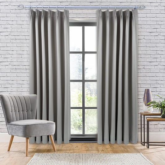 PHARELL SEMI-SHEER CURTAIN IN KHAKI