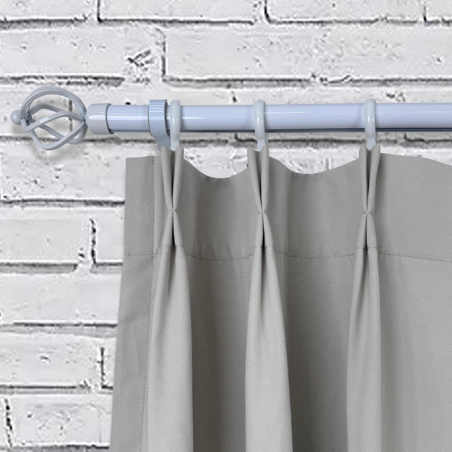 PHARELL SEMI-SHEER CURTAIN IN KHAKI