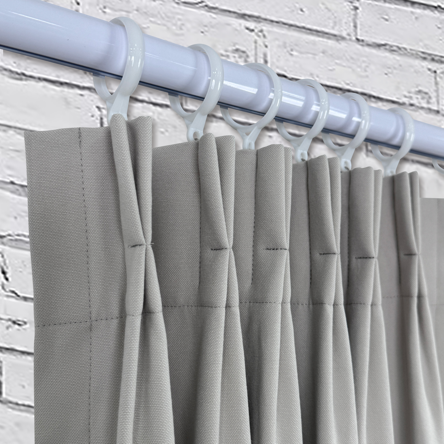 PHARELL SEMI-SHEER CURTAIN IN KHAKI