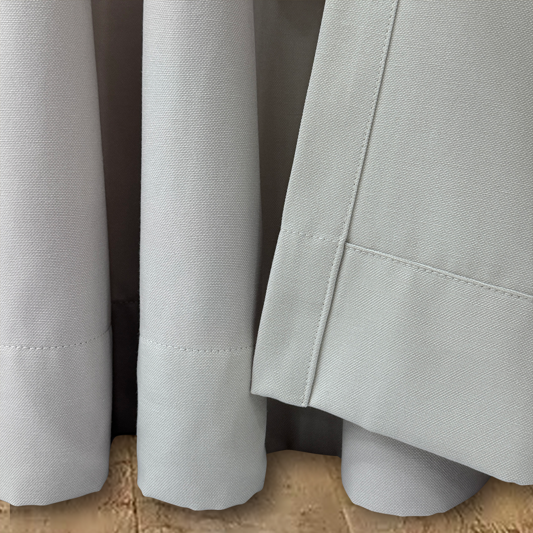 PHARELL SEMI-SHEER CURTAIN IN KHAKI