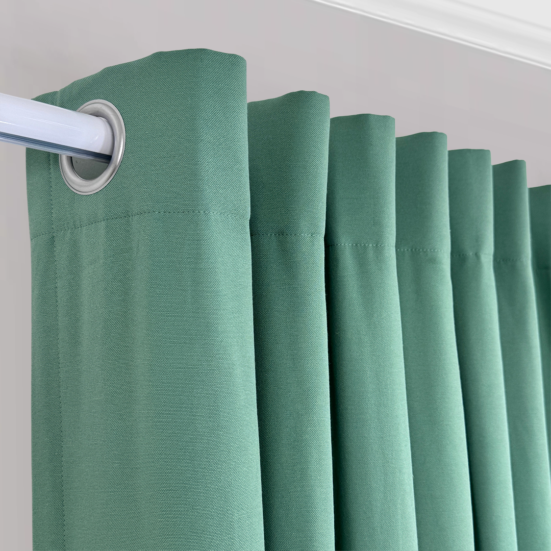 PHARELL SEMI-SHEER CURTAIN IN GREEN