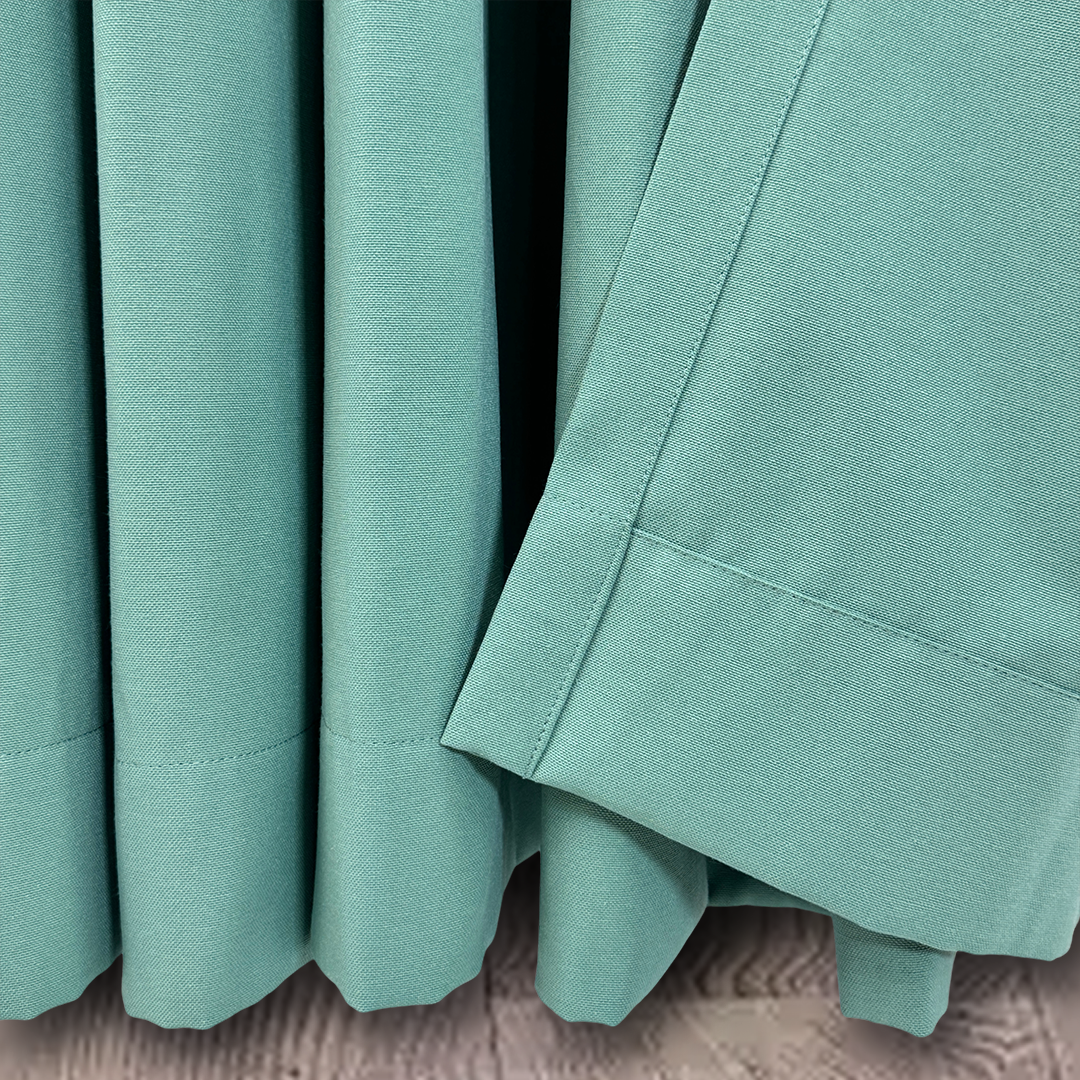 PHARELL SEMI-SHEER CURTAIN IN GREEN