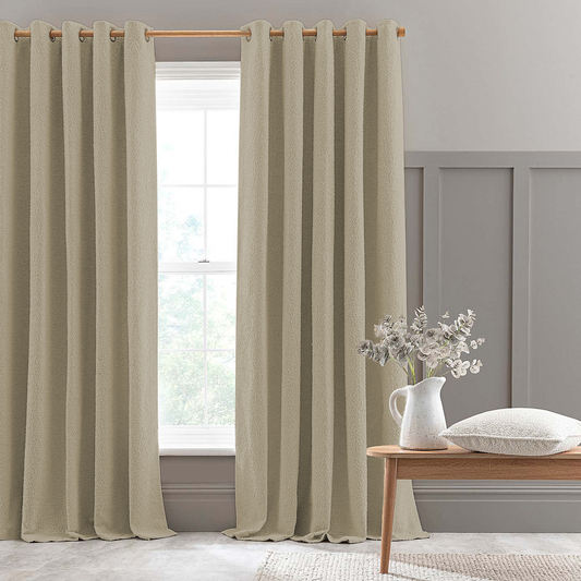 WOODHOUSE PEBBLE-TONED YARN CURTAIN