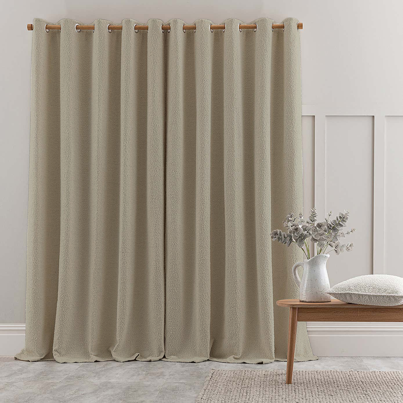 WOODHOUSE PEBBLE-TONED YARN CURTAIN