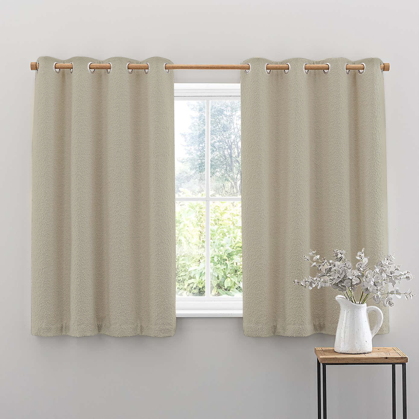 WOODHOUSE PEBBLE-TONED YARN CURTAIN