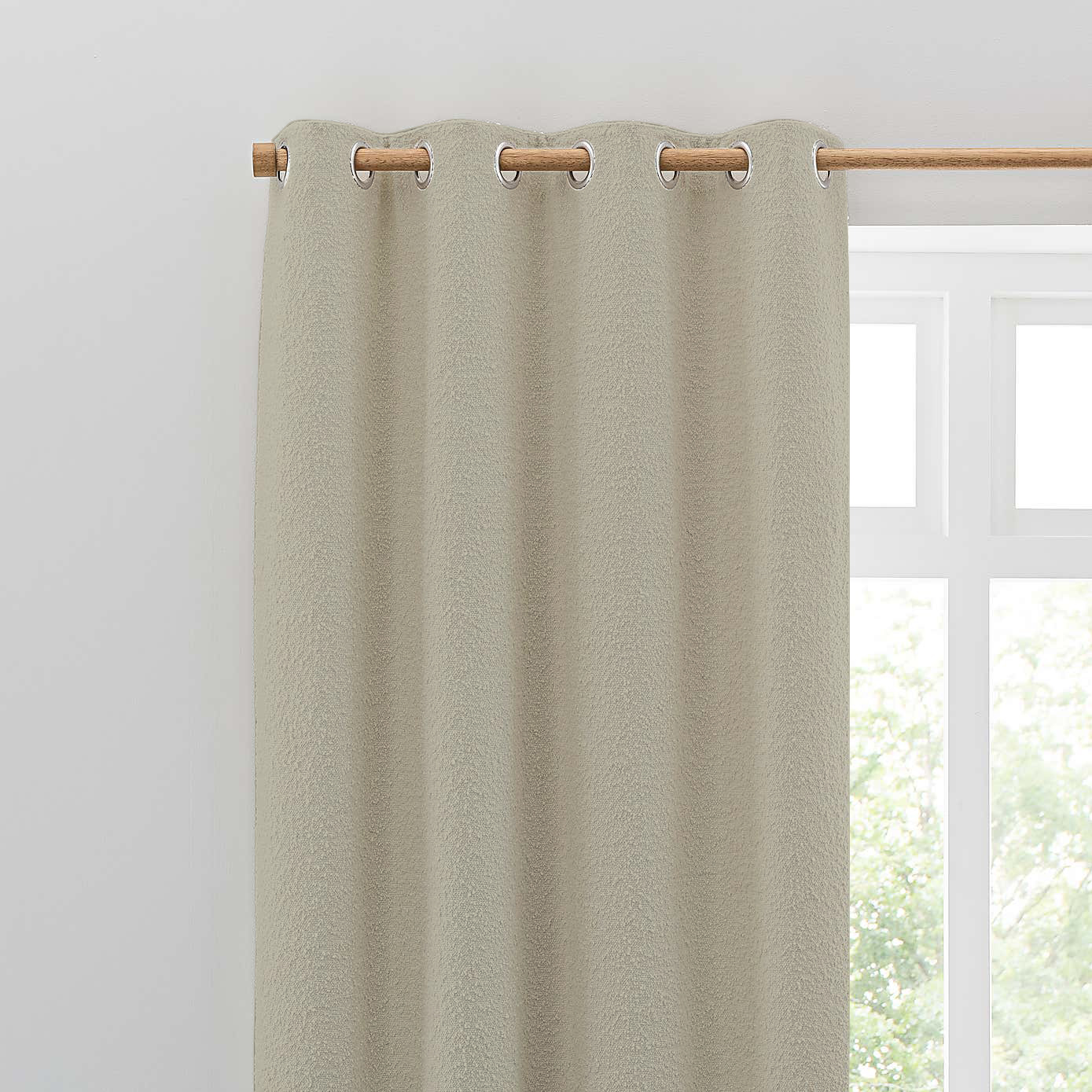 WOODHOUSE PEBBLE-TONED YARN CURTAIN