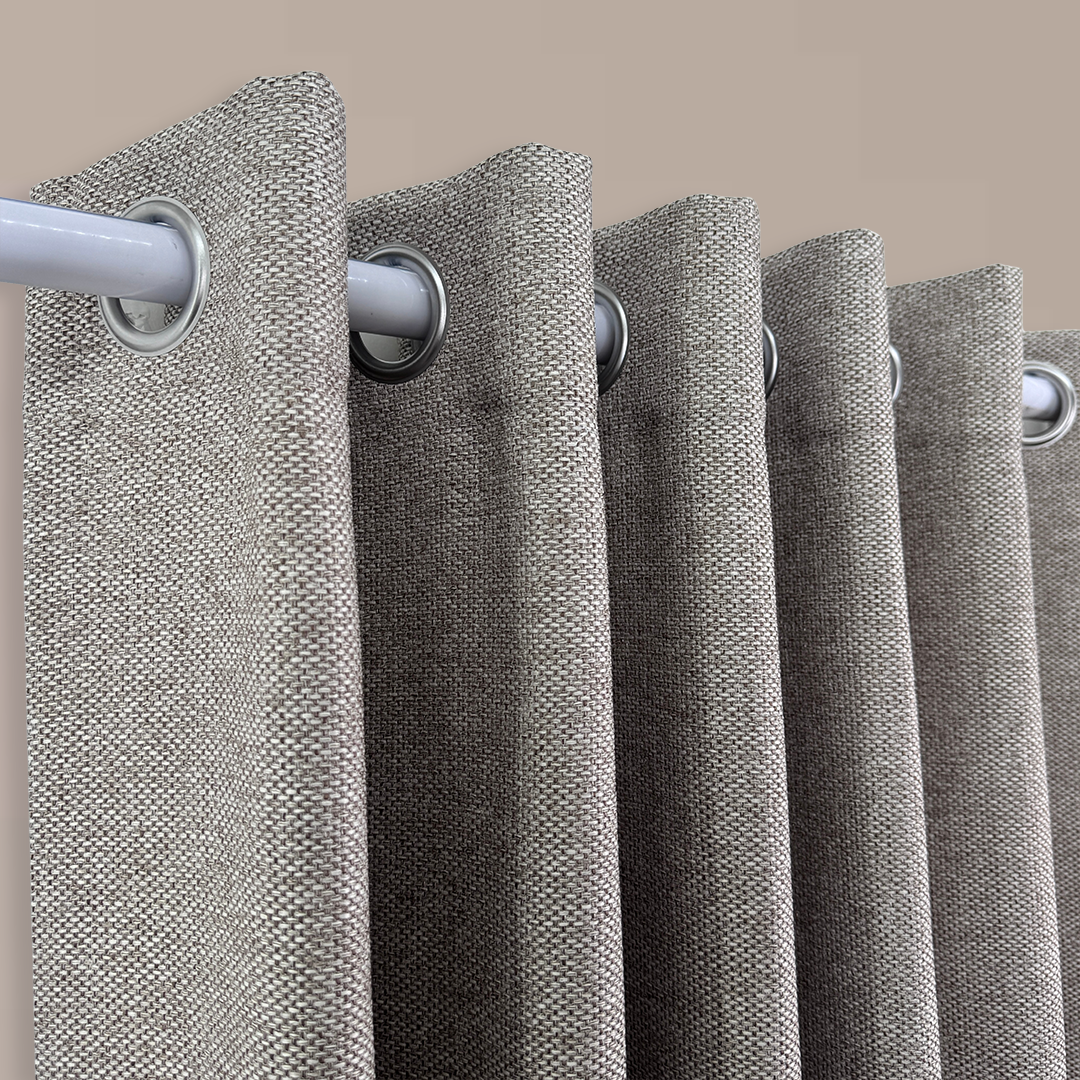 CHESTER FAWN TEXTURED DARKENING CURTAIN