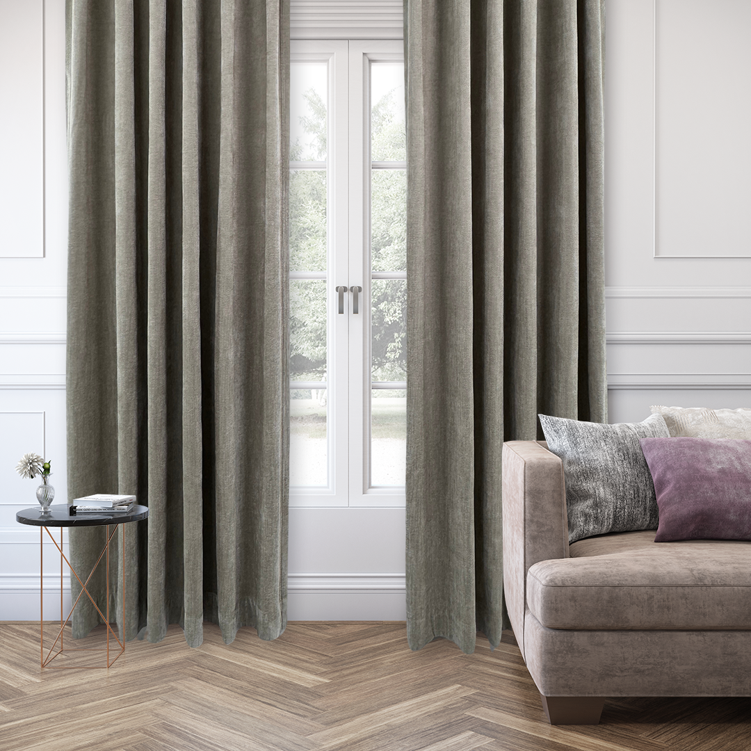 HERRINGBONE NATURAL LUXE DARKENING CURTAIN