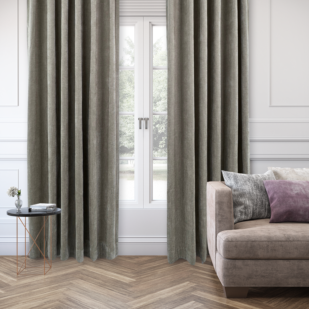 HERRINGBONE NATURAL LUXE DARKENING CURTAIN