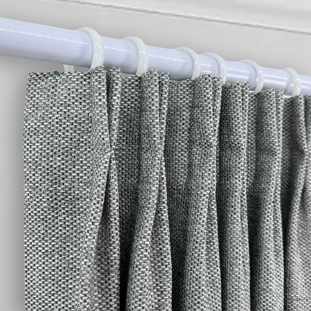 CHESTER CHARCOAL-TONED TEXTURED CURTAIN
