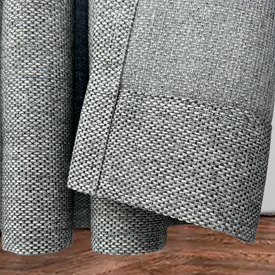 CHESTER CHARCOAL-TONED TEXTURED CURTAIN