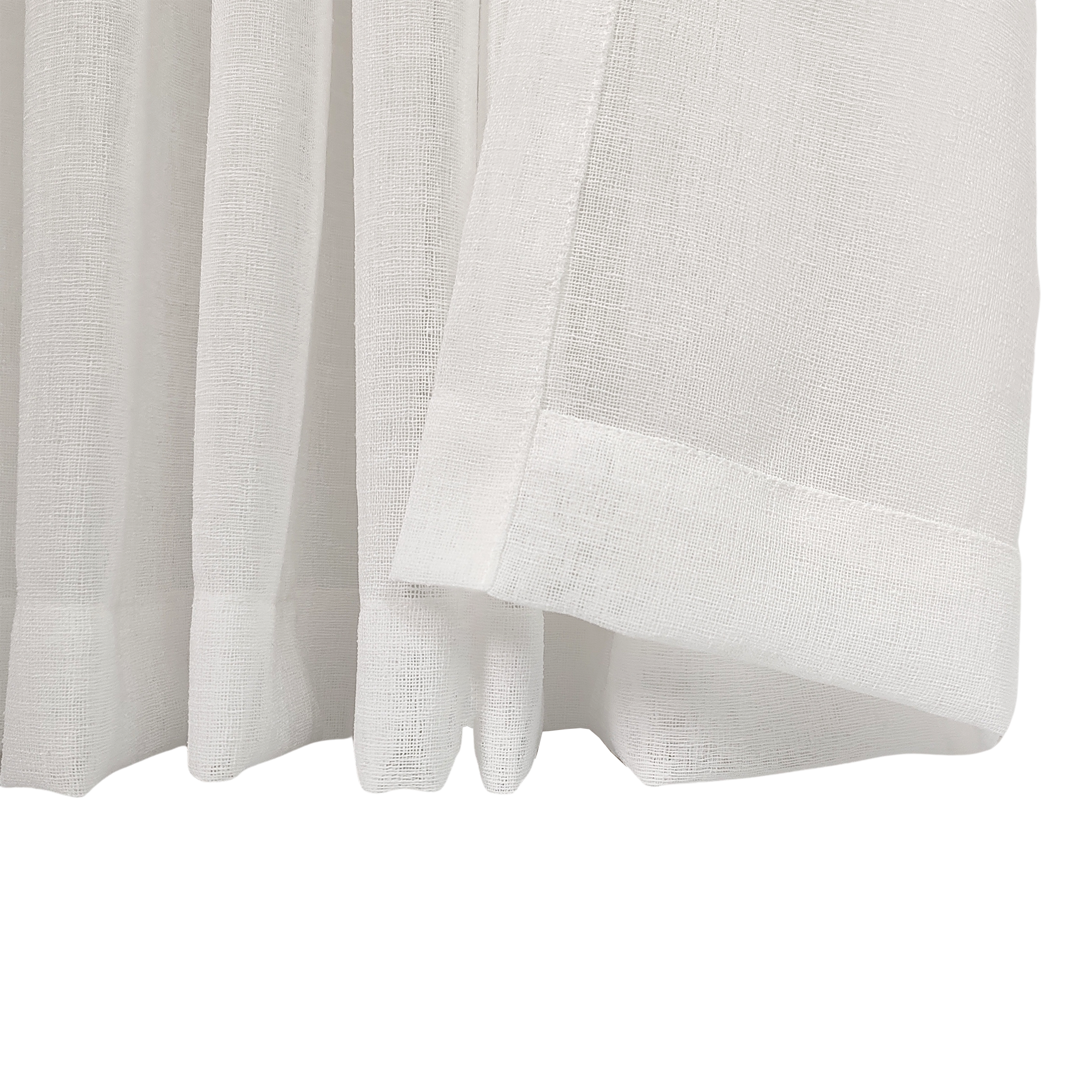 Linen Aspect Translucent Voile Sheer