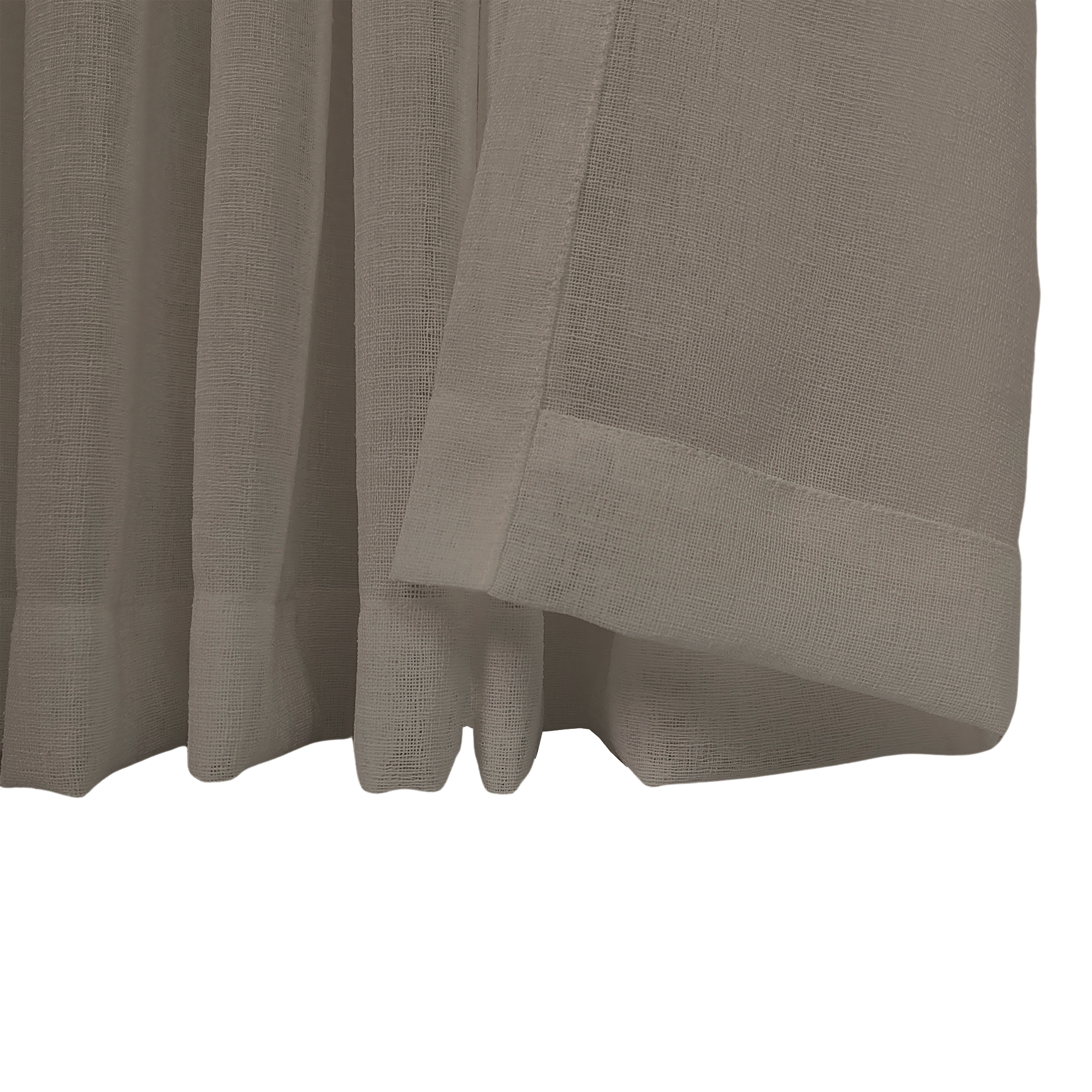 Linen Aspect Translucent Voile Sheer