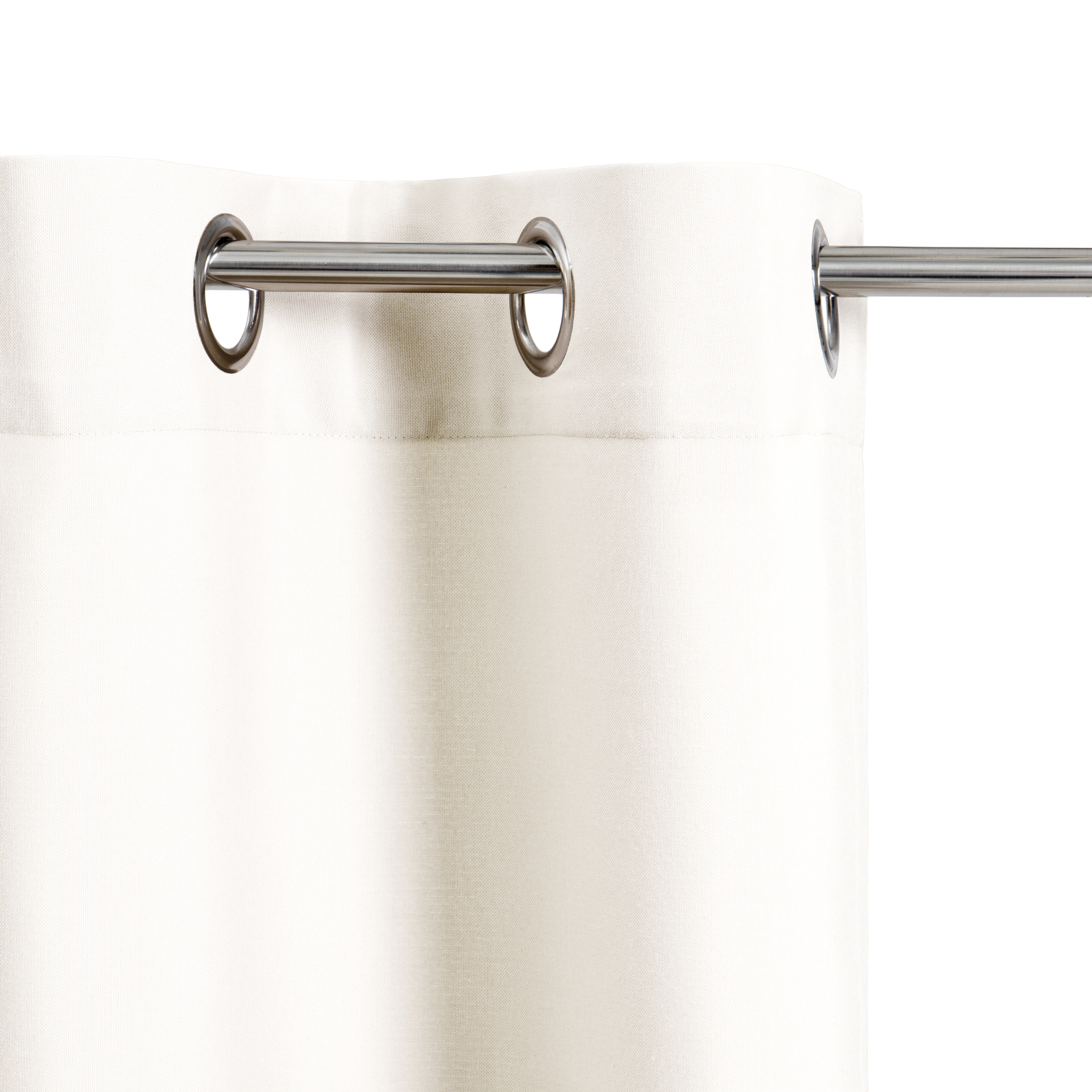 Faux Linen Textured Semi Sheer