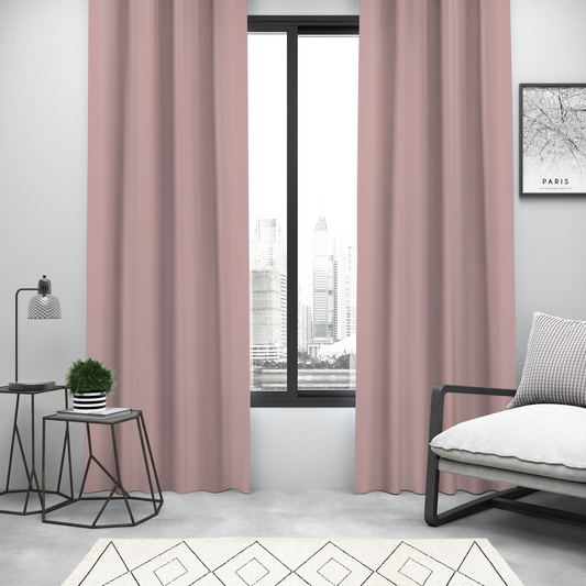 Faux Linen Textured Semi Sheer