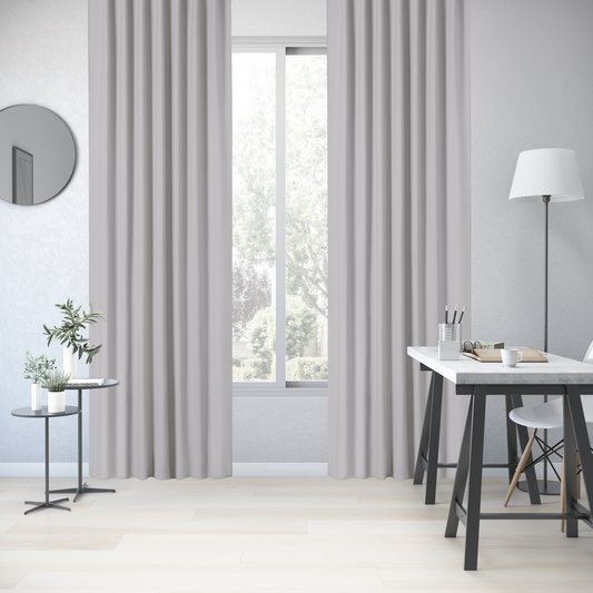 Faux Linen Textured Semi Sheer