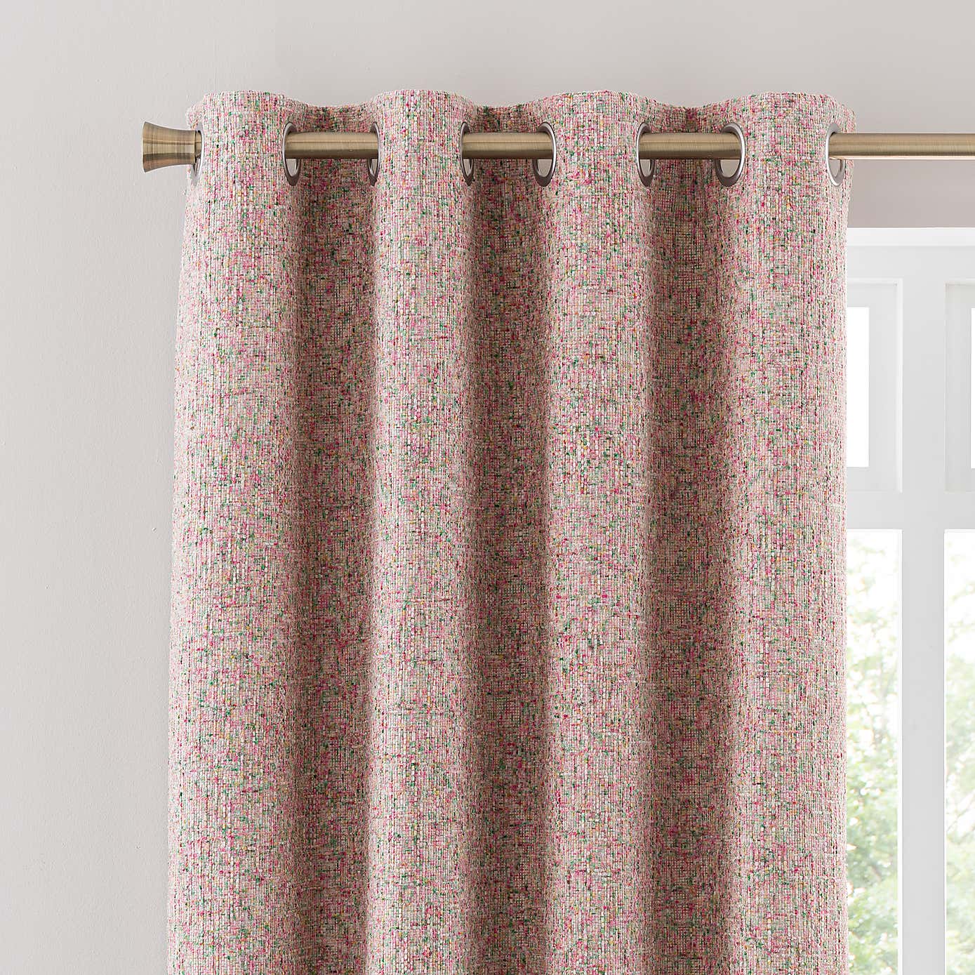 Colorful Chenille Textured Darkening Curtain