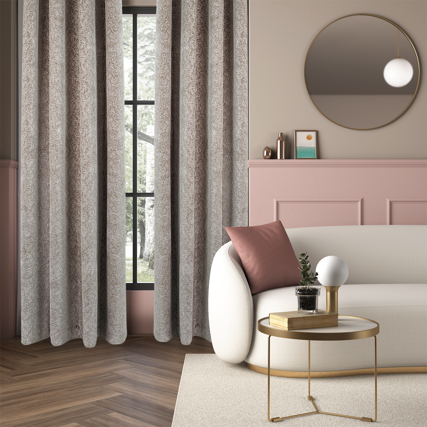 Luxe Textured Velvet Darkening Curtain