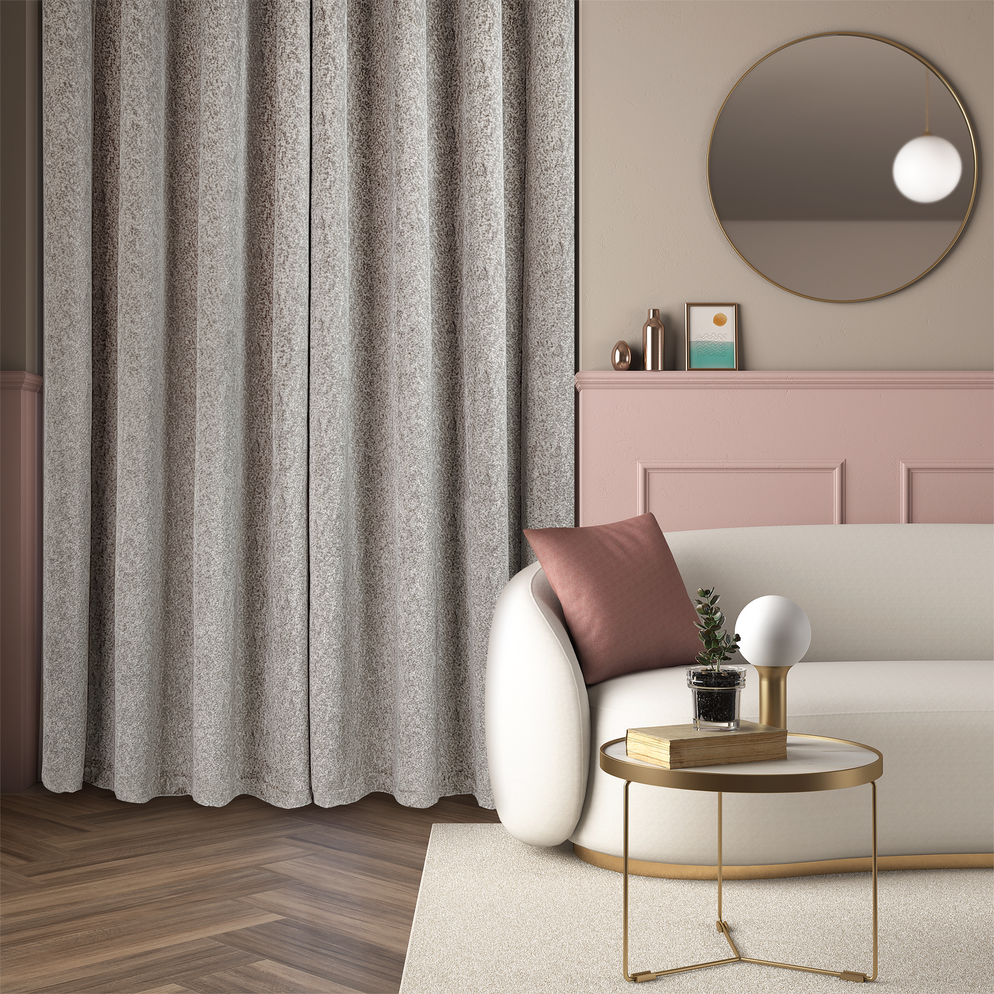 Luxe Textured Velvet Darkening Curtain