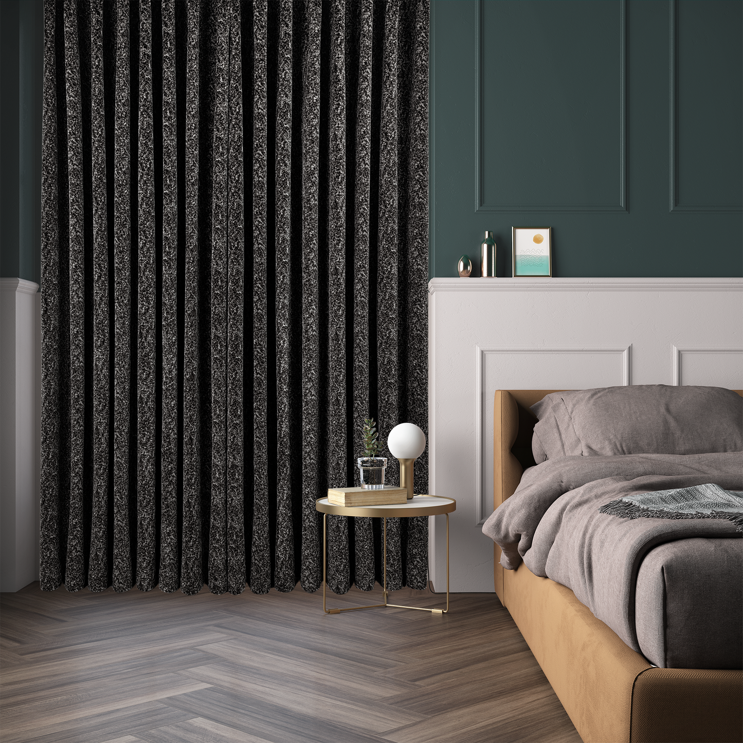 Luxe Textured Velvet Darkening Curtain