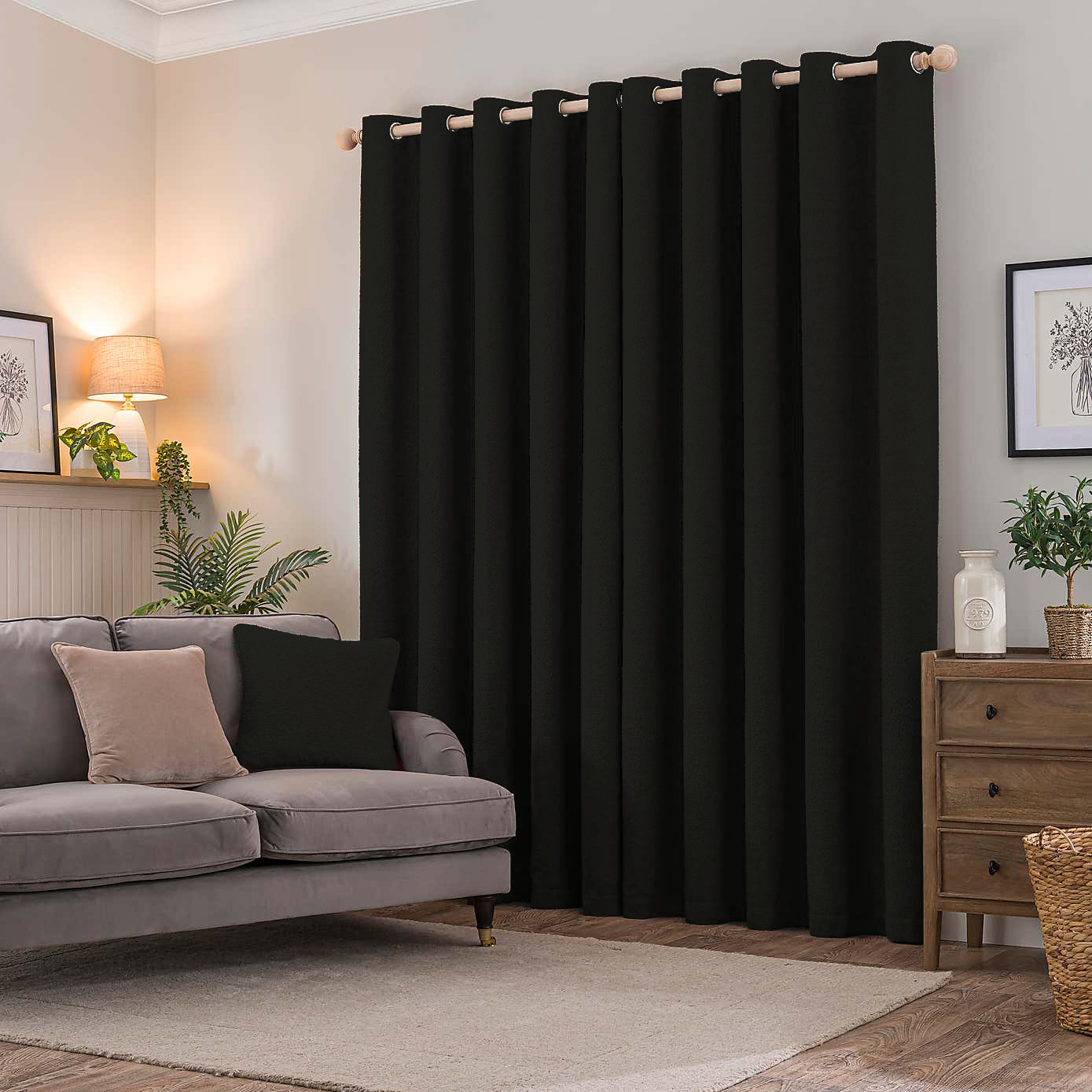 Fashion Yarn Textured Darkening Curtain