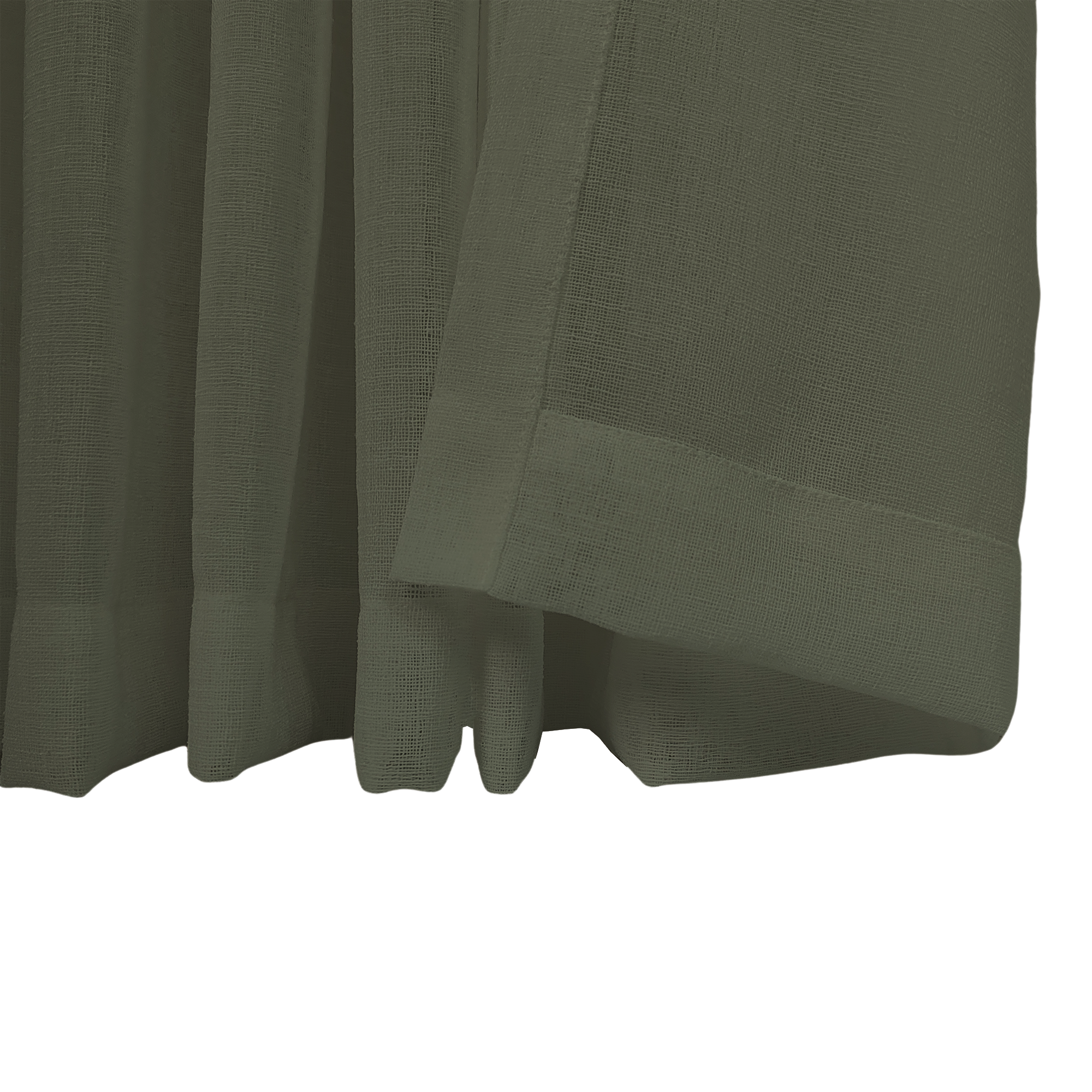 Linen Aspect Translucent Voile Sheer
