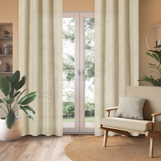 Linen Textured Soft light-filtering Curtain
