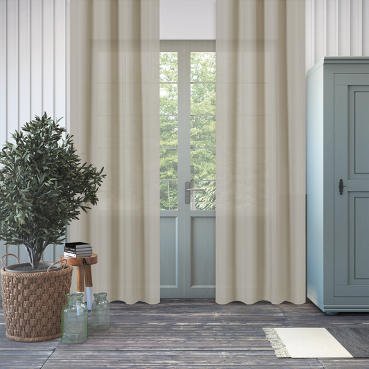 Natural Translucent Voile Sheer