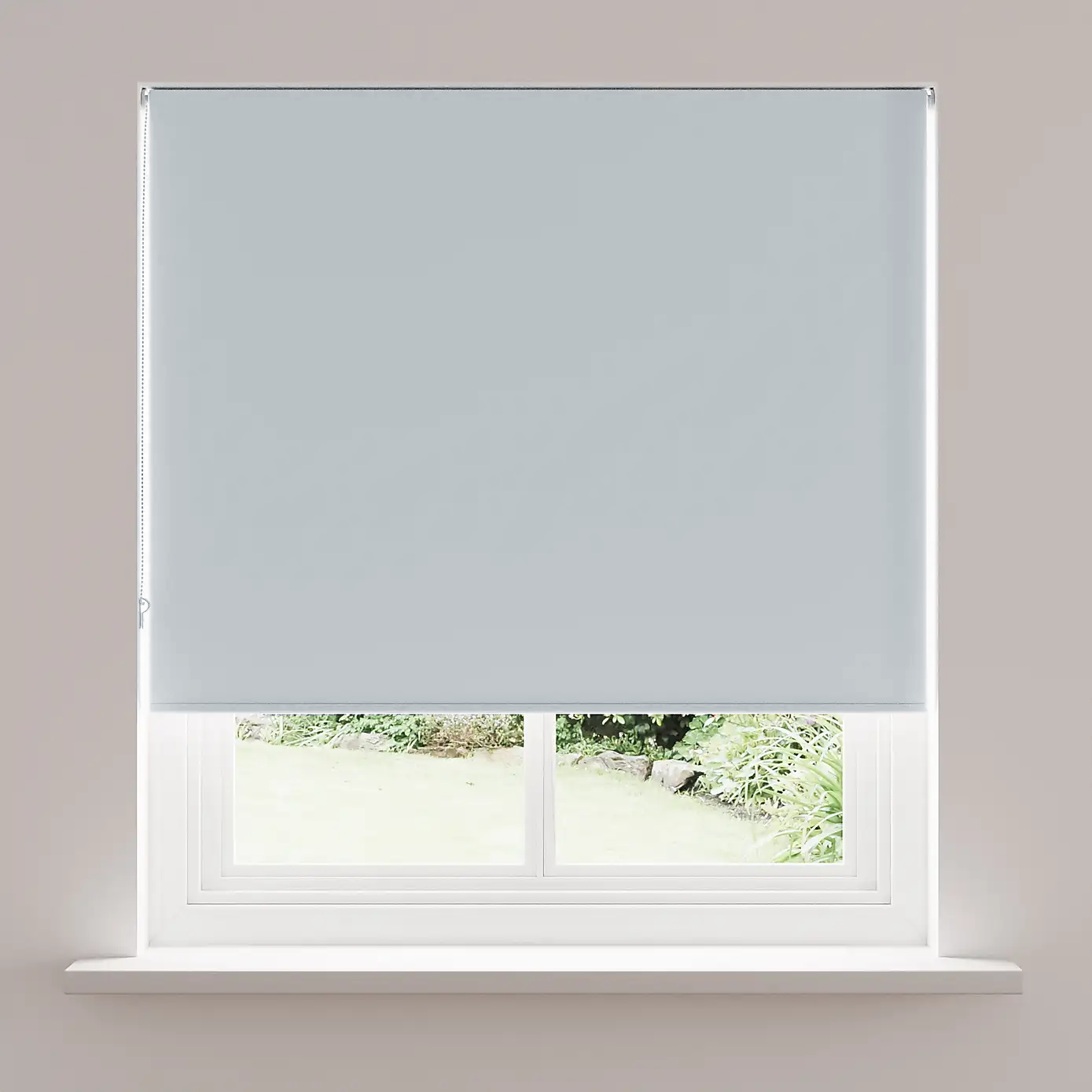 CRYSTAL WHISPER GREY BLACKOUT ROLLER SHADE