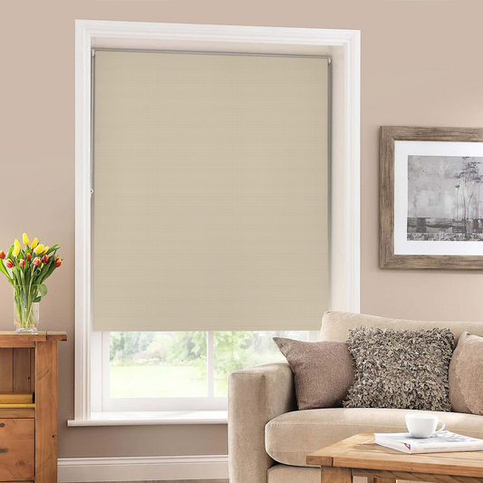 ASTELLA ROLLER SHADE IN LIGHT BROWN