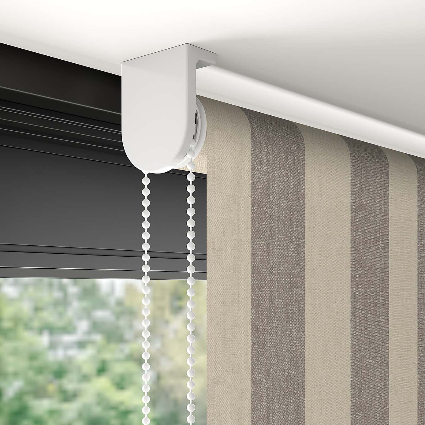 BEATRICE NATURAL STRIPE ROLLER SHADE
